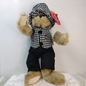 Elegant Harrison Ts Mohair Bear W/Vest, Pant, Hat Collectable Plush Animal 15"